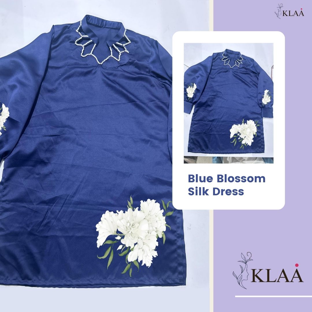 Blue Blossom Charm - Embellished Shalwar Kameez